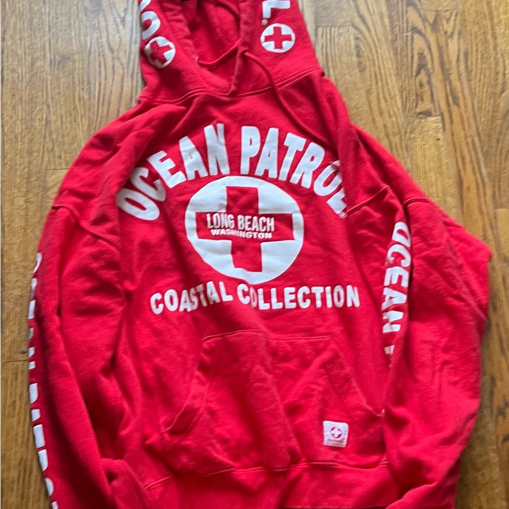 Ocean Patrol Red Hoodie